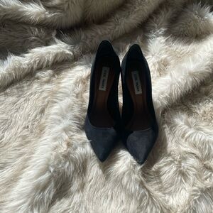 Steve Madden Black Suede Heels